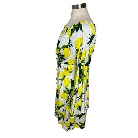 Lemon Drawstring Bathing Suit Coverup Dress Solitaire Swim Women’s L Cruise New - Picture 5 of 11